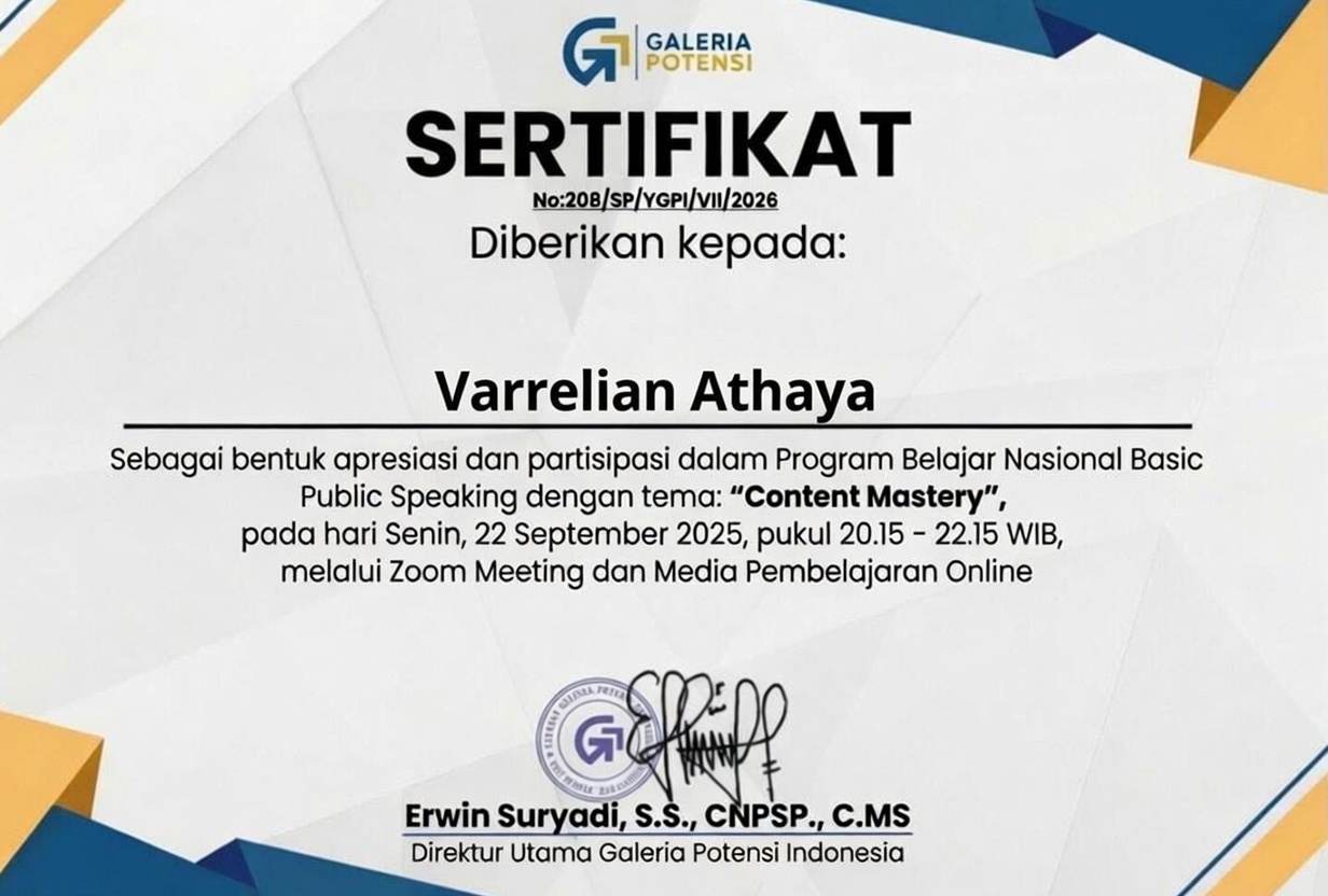 Sertifikat PKL